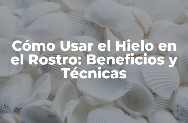 ¿Cuáles son los Beneficios de Usar el Hielo en el Rostro?