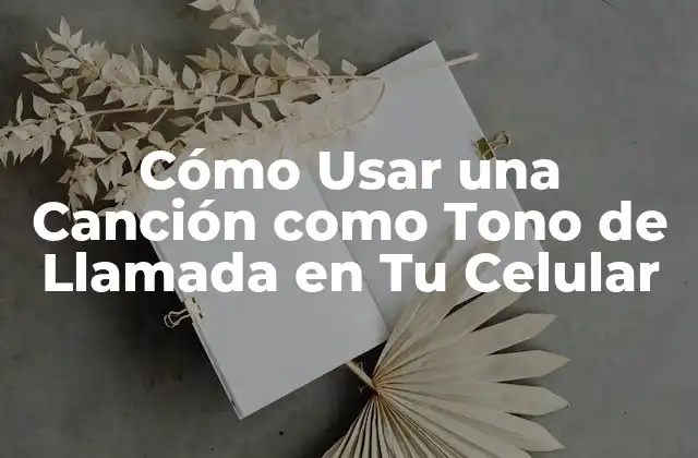 Cómo Usar una Canción como Tono de Llamada en Tu Celular