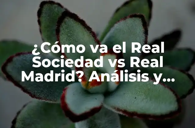¿cómo Va el Real Sociedad Vs Real Madrid? Análisis y Estadísticas de la Rivalidad