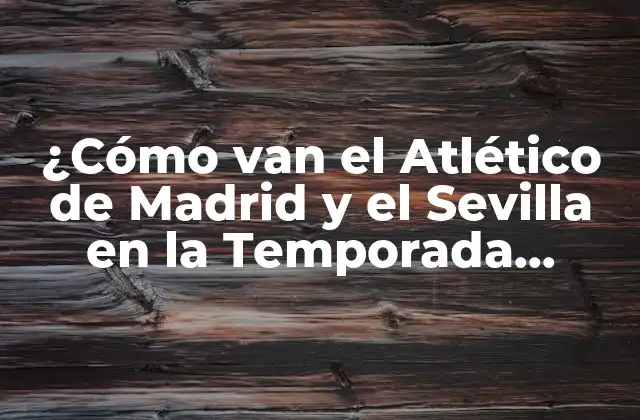 Análisis de la Temporada del Atlético de Madrid