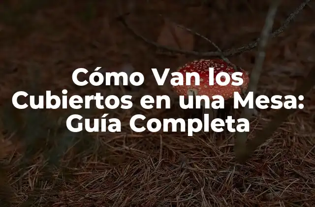 La Historia de los Cubiertos en la Mesa