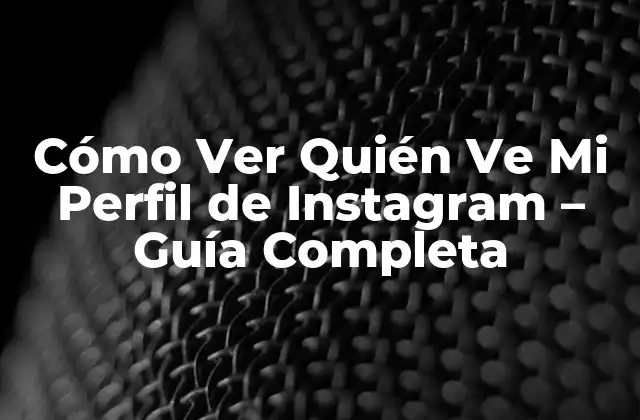 Cómo Ver Quién Ve Mi Perfil de Instagram - Guía Completa 2 ¿Por Qué Quieres Ver Quién Ve Tu Perfil de Instagram?