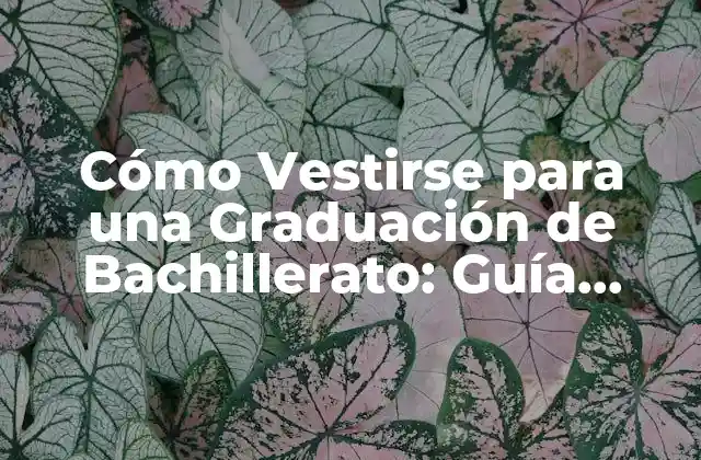 Cómo Vestirse para una Graduación de Bachillerato: Guía Completa de Estilo