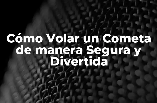Cómo Volar un Cometa de Manera Segura y Divertida