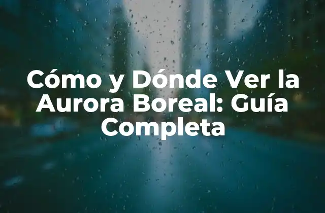 ¿Cuándo es el Mejor Momento para Ver la Aurora Boreal?