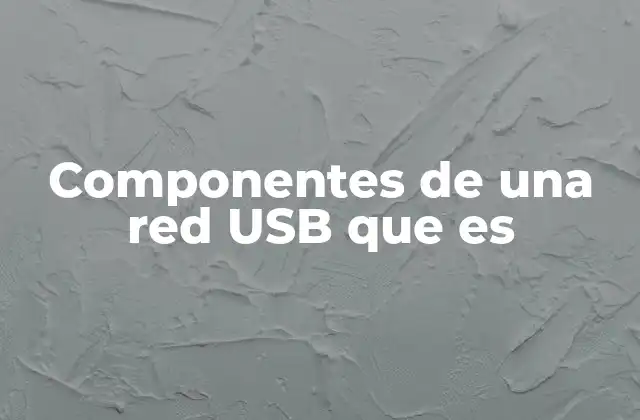 Cómo se construye una red USB compartida