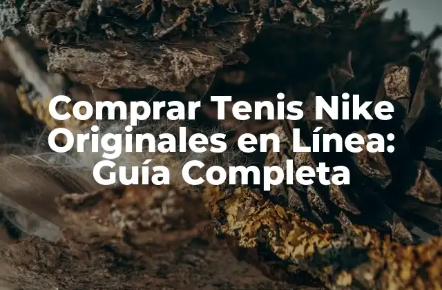 Comprar Tenis Nike Originales en Línea: Guía Completa