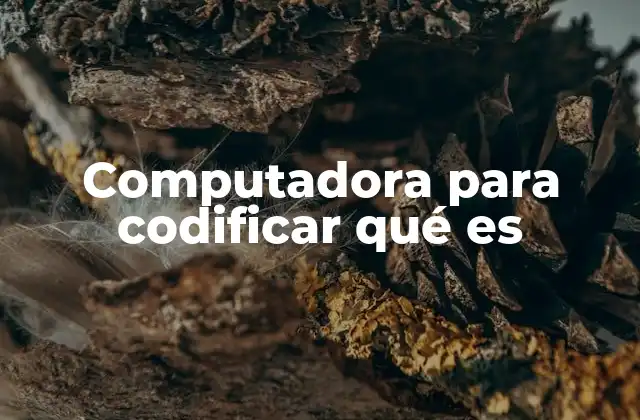 Cómo elegir una computadora para codificar sin mencionar el término