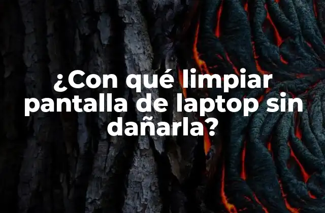 ¿con Qué Limpiar Pantalla de Laptop sin Dañarla?