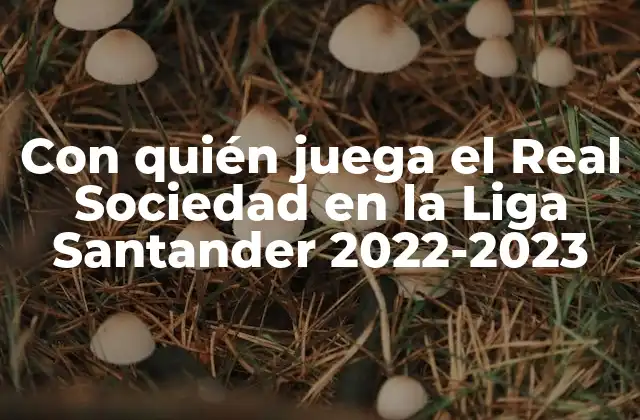 Con Quién Juega el Real Sociedad en la Liga Santander 2022-2023