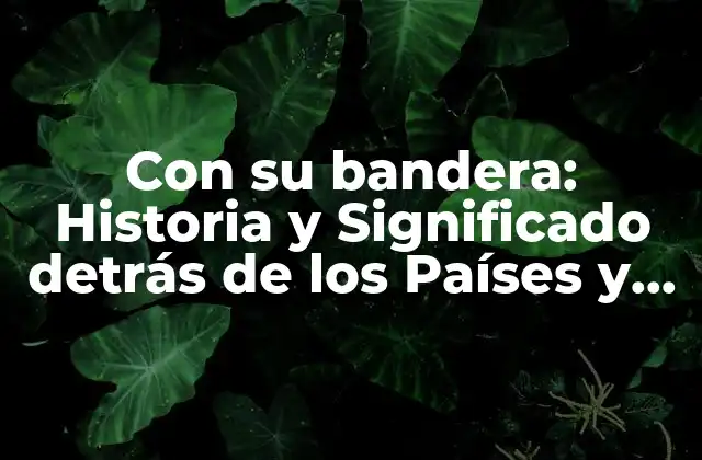 Con Su Bandera: Historia y Significado Detrás de los Países y Sus Estandartes
