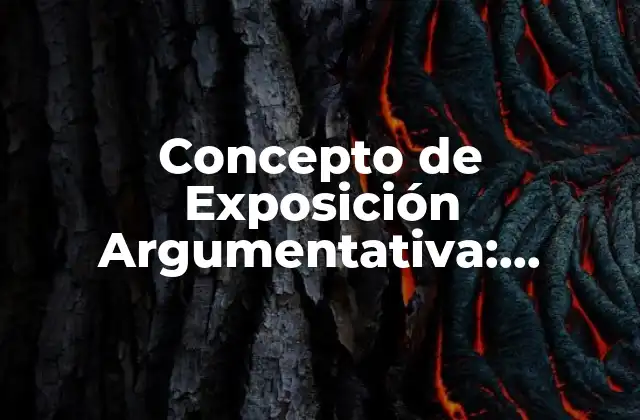 Concepto de Exposición Argumentativa: Entendiendo la Estructura y la Eficacia