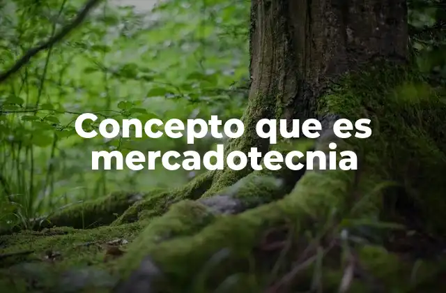 Concepto que es Mercadotecnia