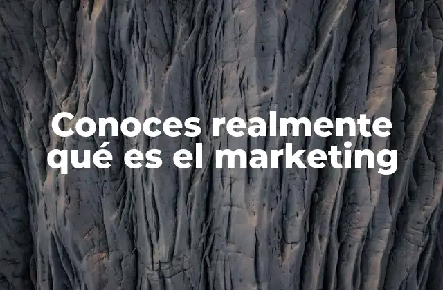 Conoces Realmente Qué es el Marketing
