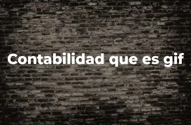 Contabilidad que es Gif