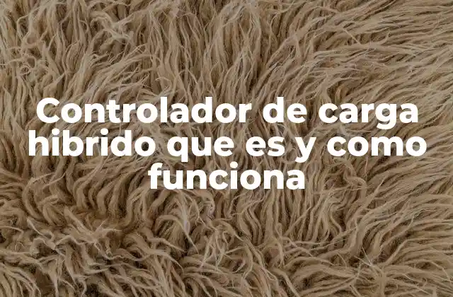 Controlador de Carga Hibrido que es y como Funciona