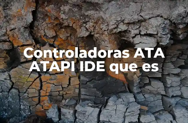 Controladoras Ata Atapi Ide que es