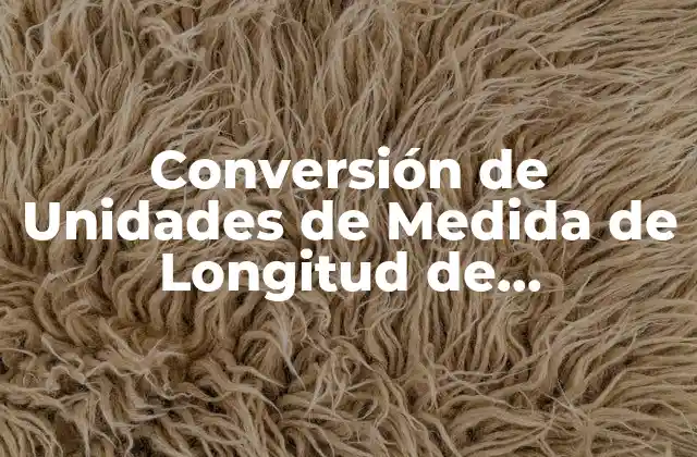 Conversión de Unidades de Medida de Longitud de Nanómetros a Milímetros