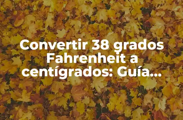 ¿Cuál es la fórmula para convertir Fahrenheit a centígrados?