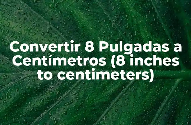 ¿Qué son las Pulgadas y los Centímetros?