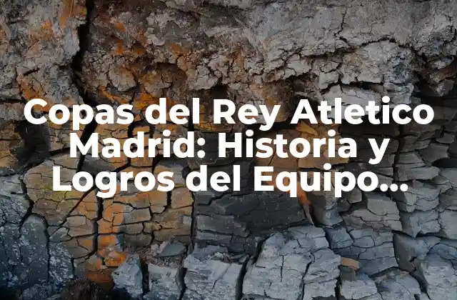 Copas Del Rey Atletico Madrid: Historia y Logros Del Equipo Colchonero