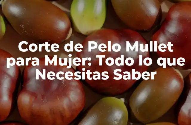 Corte de Pelo Mullet para Mujer: Todo Lo que Necesitas Saber