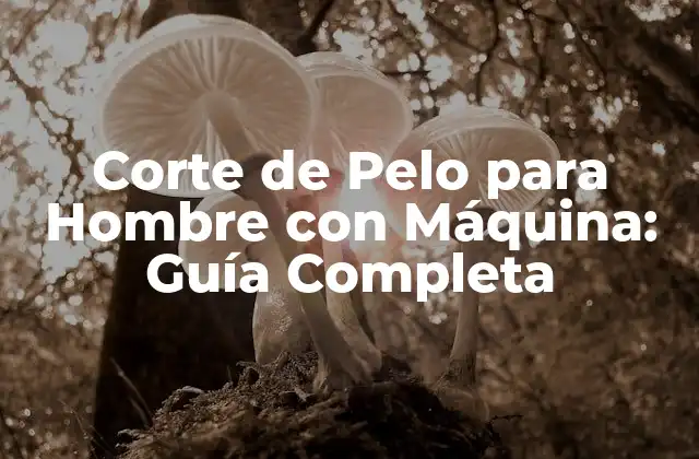 Corte de Pelo para Hombre con Máquina: Guía Completa 2 Ventajas del Corte de Pelo para Hombre con Máquina