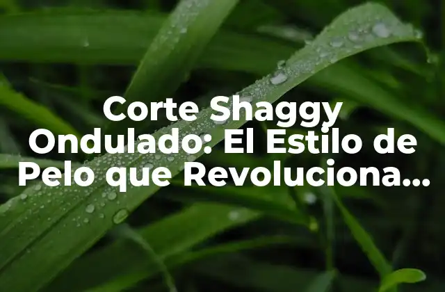 Corte Shaggy Ondulado: el Estilo de Pelo que Revoluciona la Moda