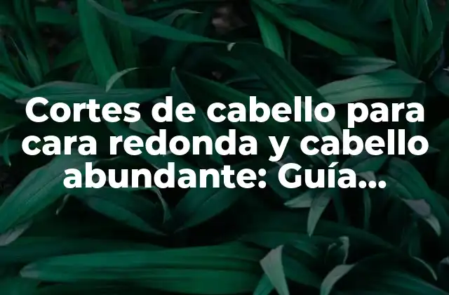 Cortes de Cabello para Cara Redonda y Cabello Abundante: Guía Definitiva