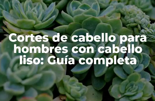 Cortes de Cabello para Hombres con Cabello Liso: Guía Completa 2 Características del cabello liso