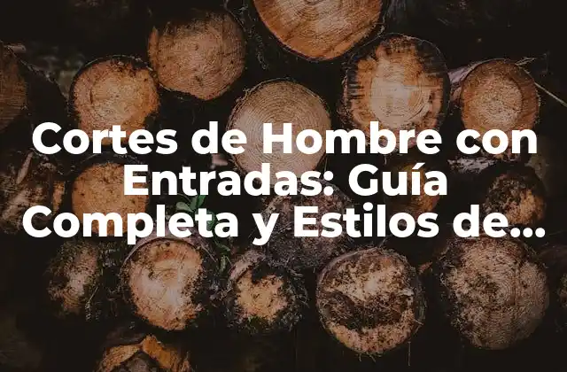 ¿Cuáles son los diferentes tipos de entradas en hombres?