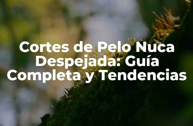 Orígenes y Evolución del Corte de Pelo Nuca Despejada