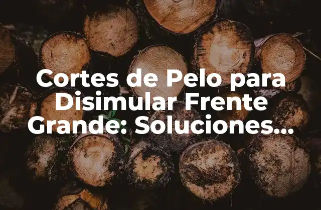 Cortes de Pelo para Disimular Frente Grande: Soluciones para una Cara Más Armónica