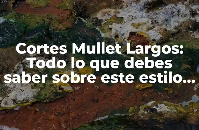 Cortes Mullet Largos: Todo Lo que Debes Saber sobre Este Estilo de Cabello