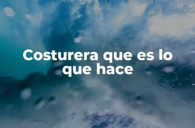 El arte detrás de la costura