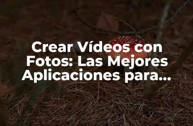 Crear Vídeos con Fotos: las Mejores Aplicaciones para Hacer Videos con Fotos