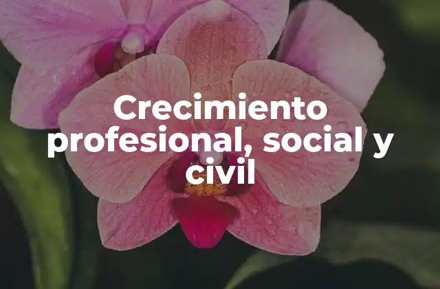 Crecimiento Profesional, Social y Civil