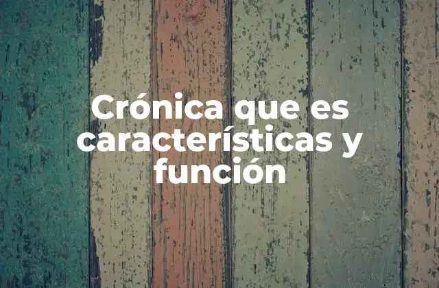 La importancia de la narrativa en la crónica