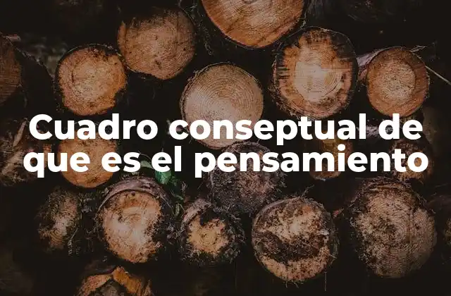 Cuadro Conseptual de que es el Pensamiento