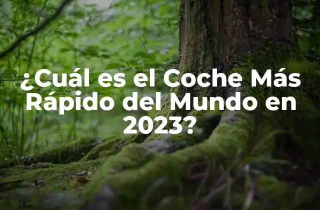 ¿cuál es el Coche Más Rápido Del Mundo en 2023?