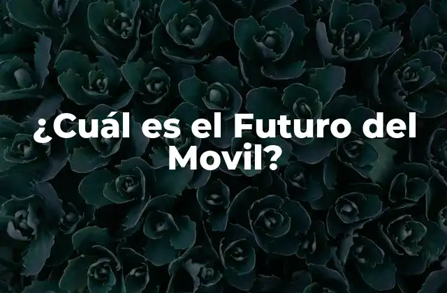 ¿cuál es el Futuro Del Movil?