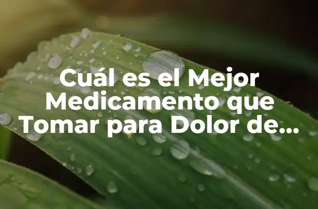 Cuál es el Mejor Medicamento que Tomar para Dolor de Encías