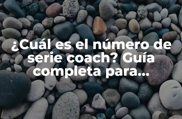 ¿cuál es el Número de Serie Coach? Guía Completa para Entender Su Importancia