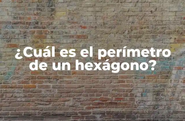 ¿cuál es el Perímetro de un Hexágono?
