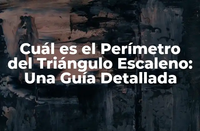 Características Básicas de los Triángulos Escalenos