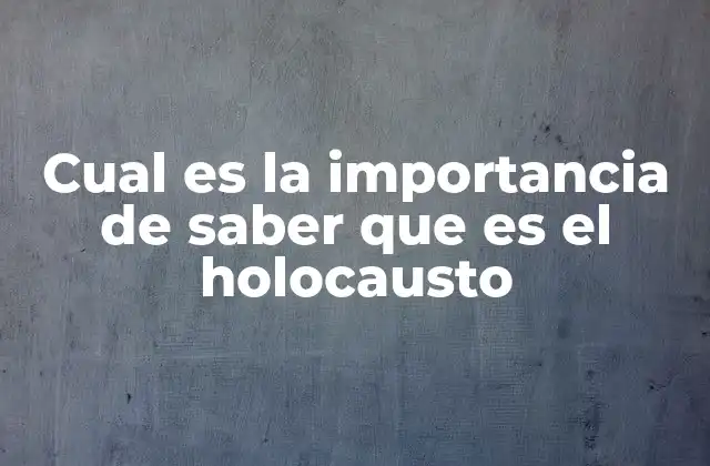 La memoria histórica como herramienta de prevención