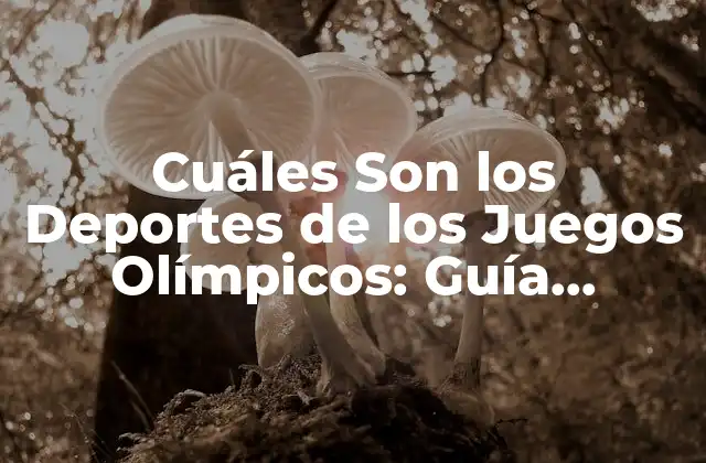Cuáles Son los Deportes de los Juegos Olímpicos: Guía Completa