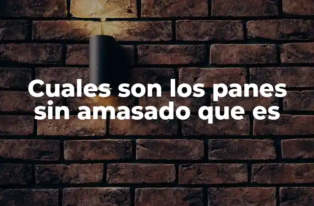 Cuales Son los Panes sin Amasado que es 2 Panes sin amasado: una alternativa rápida y saludable