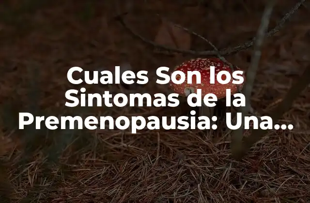 Síntomas Físicos de la Premenopausia