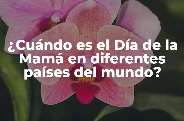 Orígenes y historia del Día de la Mamá